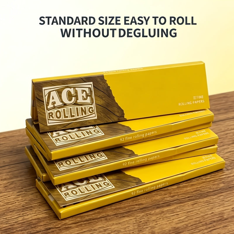 ACE rolling papers slim king size boxes stacked, standard size easy to roll