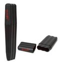 RAW cone case, black cylindrical with stitched seam