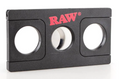 RAW cone cutter with black metal housing and three circular openings