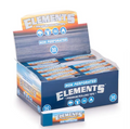 Non-perforated rolling tip box with open display, blue and orange branding