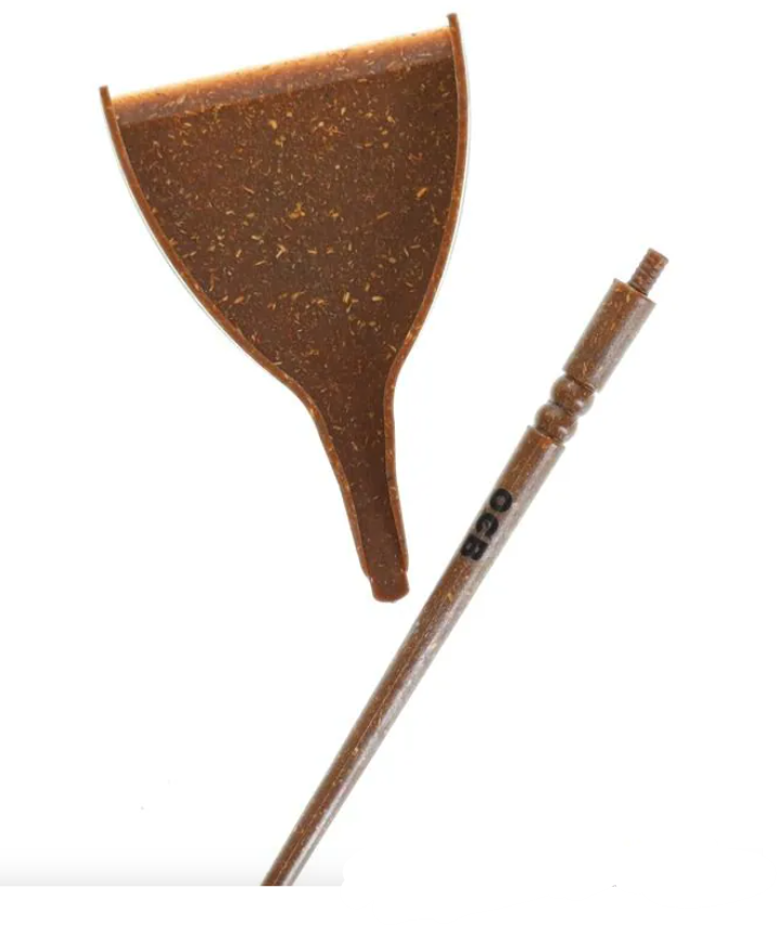 OCB cone loader with poker, brown plant-composite funnel and poker stick