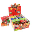 Juicy Jays rolling papers box with mixed flavor assortment, colorful package design